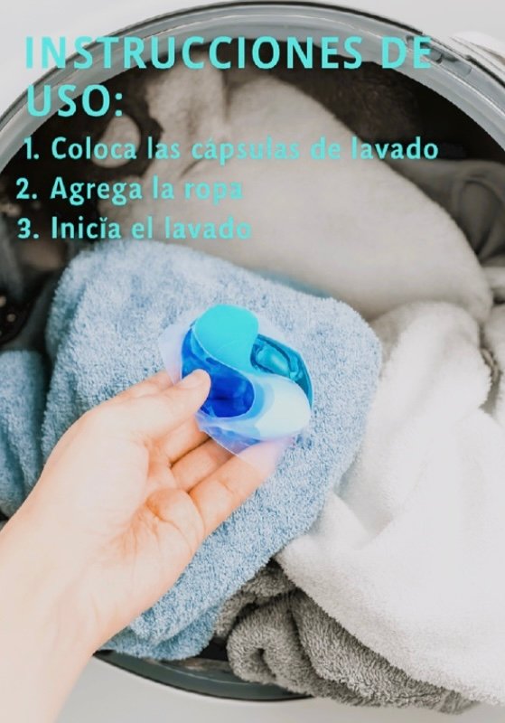 Detergente Para Ropa En Cápsulas - Bloomwell 4 En 1 - 32 Un