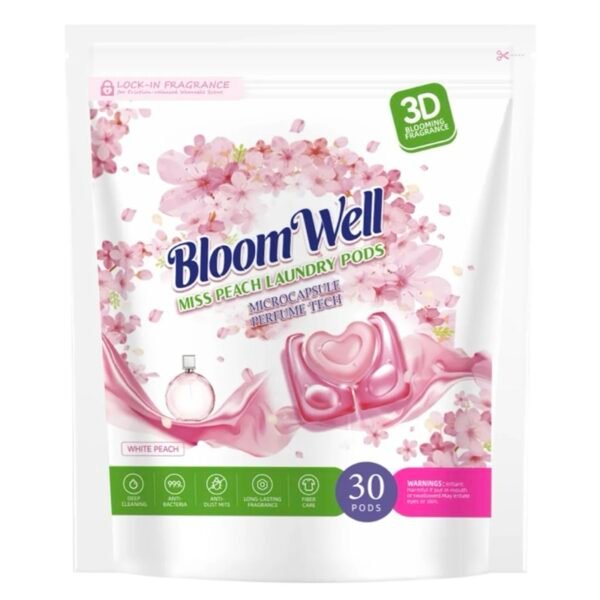 Detergente Para Ropa En Cápsulas - Bloomwell 3 En 1 - 30 Un